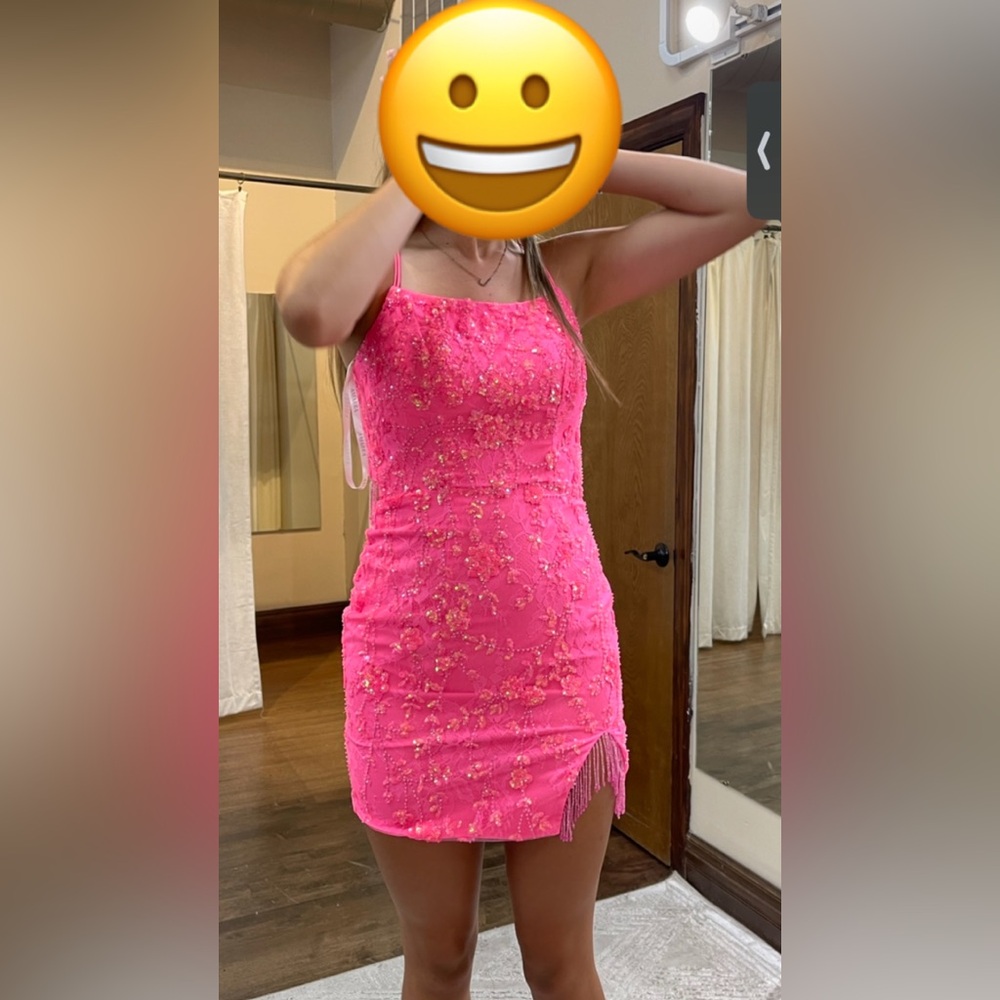 hot pink hoco dress, worn for about 3 hours. in very good condition